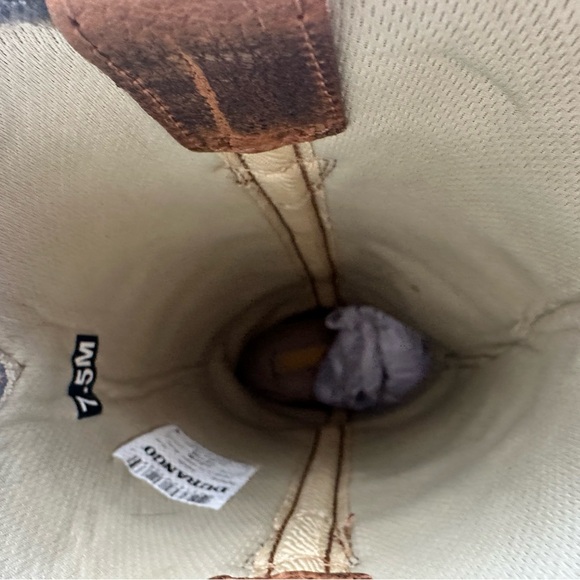 Durango Brown Tan Leather Western Heeled Boots - Picture 8 of 8